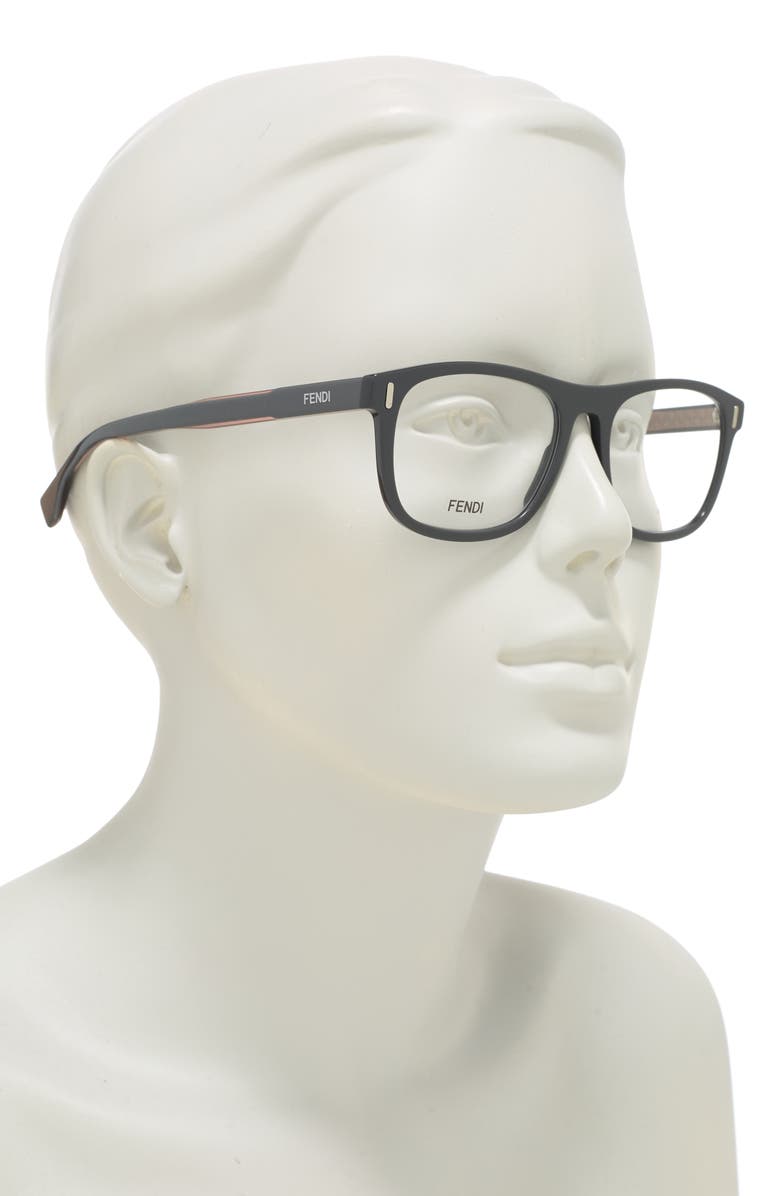 Fendi 52mm Square Optical Frames, Alternate, color, 