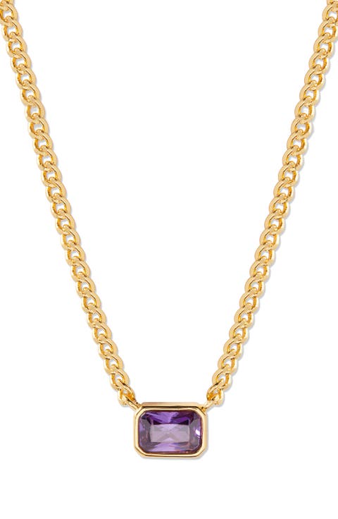 Jane Birthstone Pendant Necklace