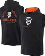 FANATICS Men's Fanatics Black San Francisco Giants Fire Speed Sleeveless Pullover Hoodie