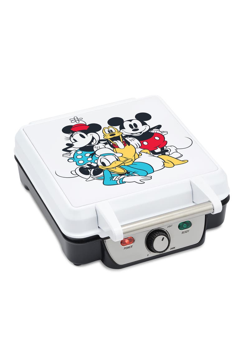 Mickey & Friends Waffle Maker, Main, color, WHITE