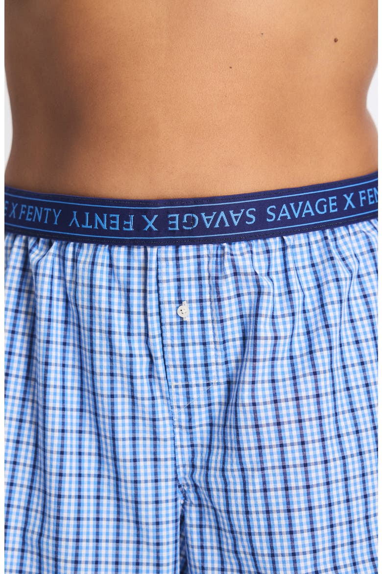 Kickback Casuals Pajama Boxers, Alternate, color, SKYLINE BLUE PLAID BEHAVIOR