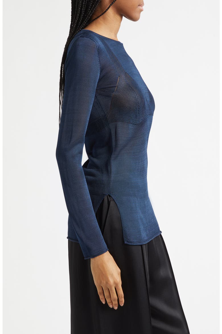 Hera Intasia Knit Bra Sweater, Alternate, color, TRUE NAVY