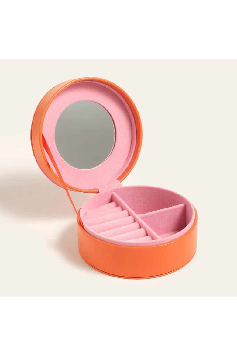 Meilin Jewelry Box 5" x 5" Artisan, Alternate, color, Orange - Pink