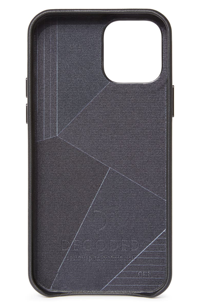 Decoded iPhone 12 Pro Max Leather Case, Alternate, color, 