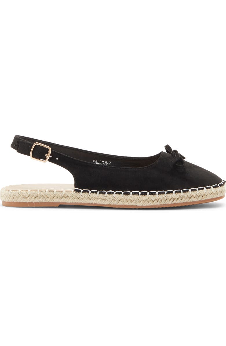 TOP MODA Fallon Slingback Flat, Alternate, color, Black Suede