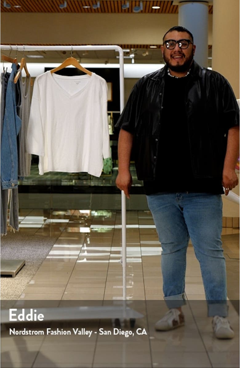 Organic Cotton Slub Jersey Boxy Top, sales video thumbnail