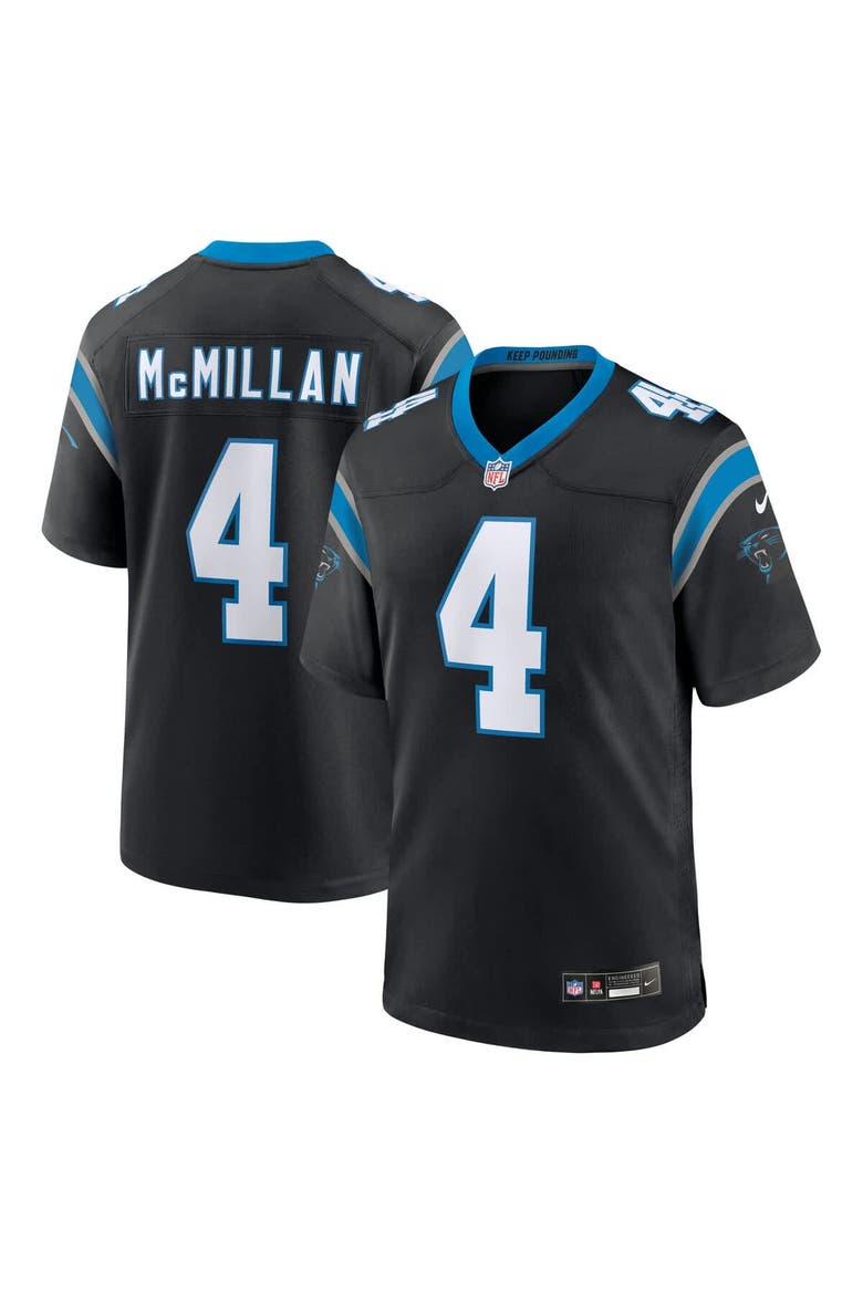 Youth Nike Tetairoa McMillan Black Carolina Panthers Game Jersey, Alternate, color, Black