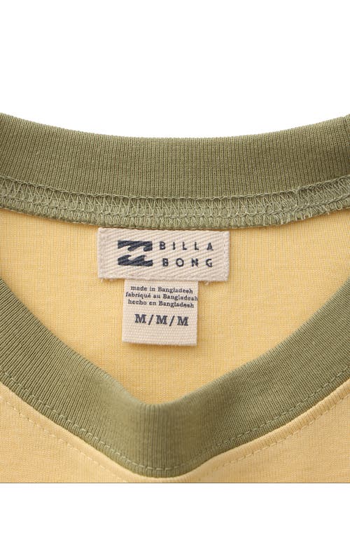 Billabong Kids' Sunset Break Raglan T-shirt In Green