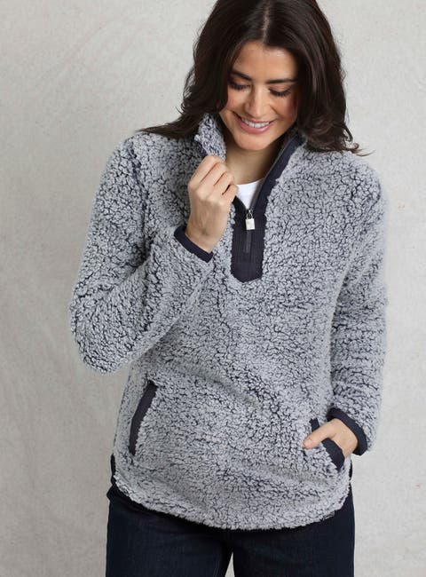 Madi Cozy 1/4 Zip Fleece Sweatshirt