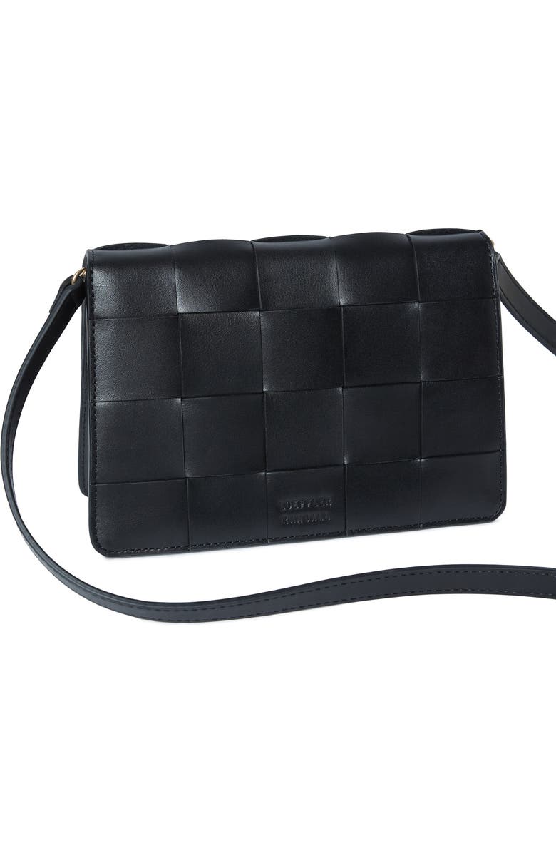 Loeffler Randall Delphine Leather Shoulder Bag, Alternate, color, Black