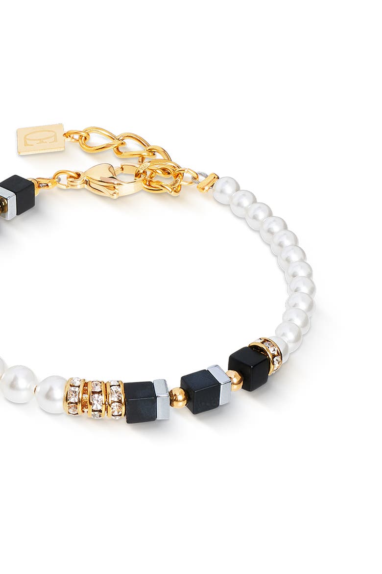 Precious Fusion Offset Bracelet, Alternate, color, Black - Pearl