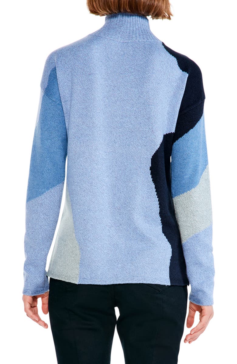 NIC+ZOE Glowing Embers Mock Neck Sweater, Alternate, color,