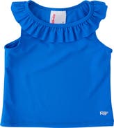 RuffleButts Girls Active Ruffle Tank Top