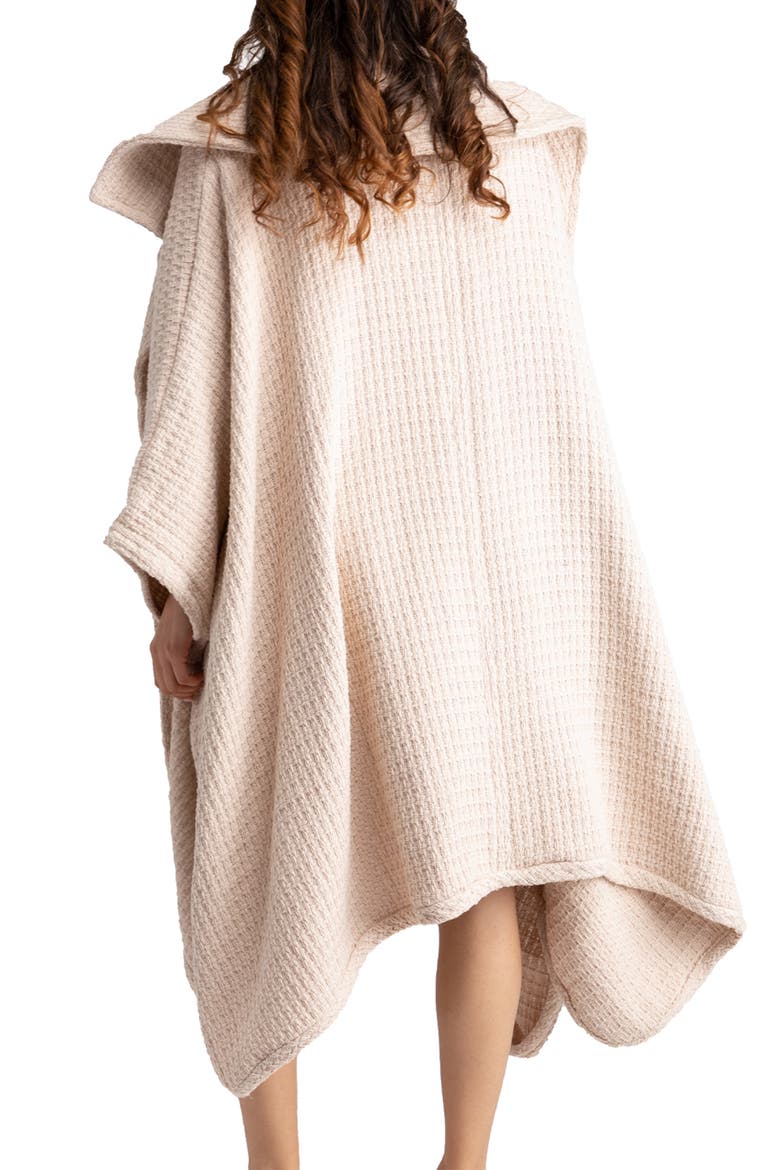 Waffle Drape Jacket, Alternate, color, PASTEL PINK