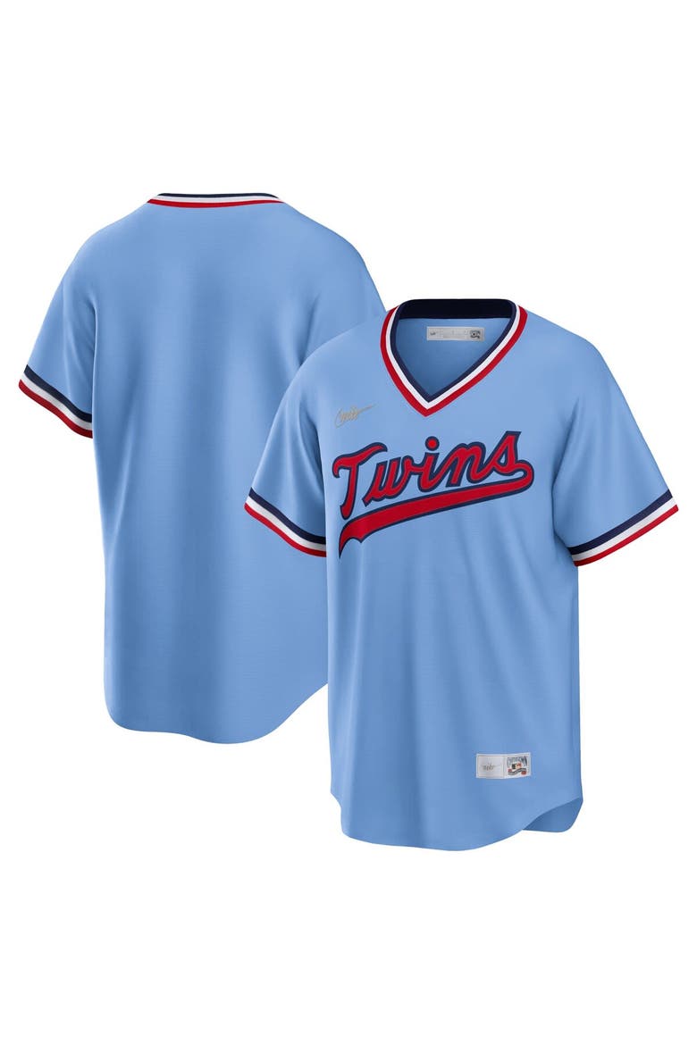 Men's Nike Light Blue Minnesota Twins Road Cooperstown Collection Team Jersey, Main, color, Light Blue