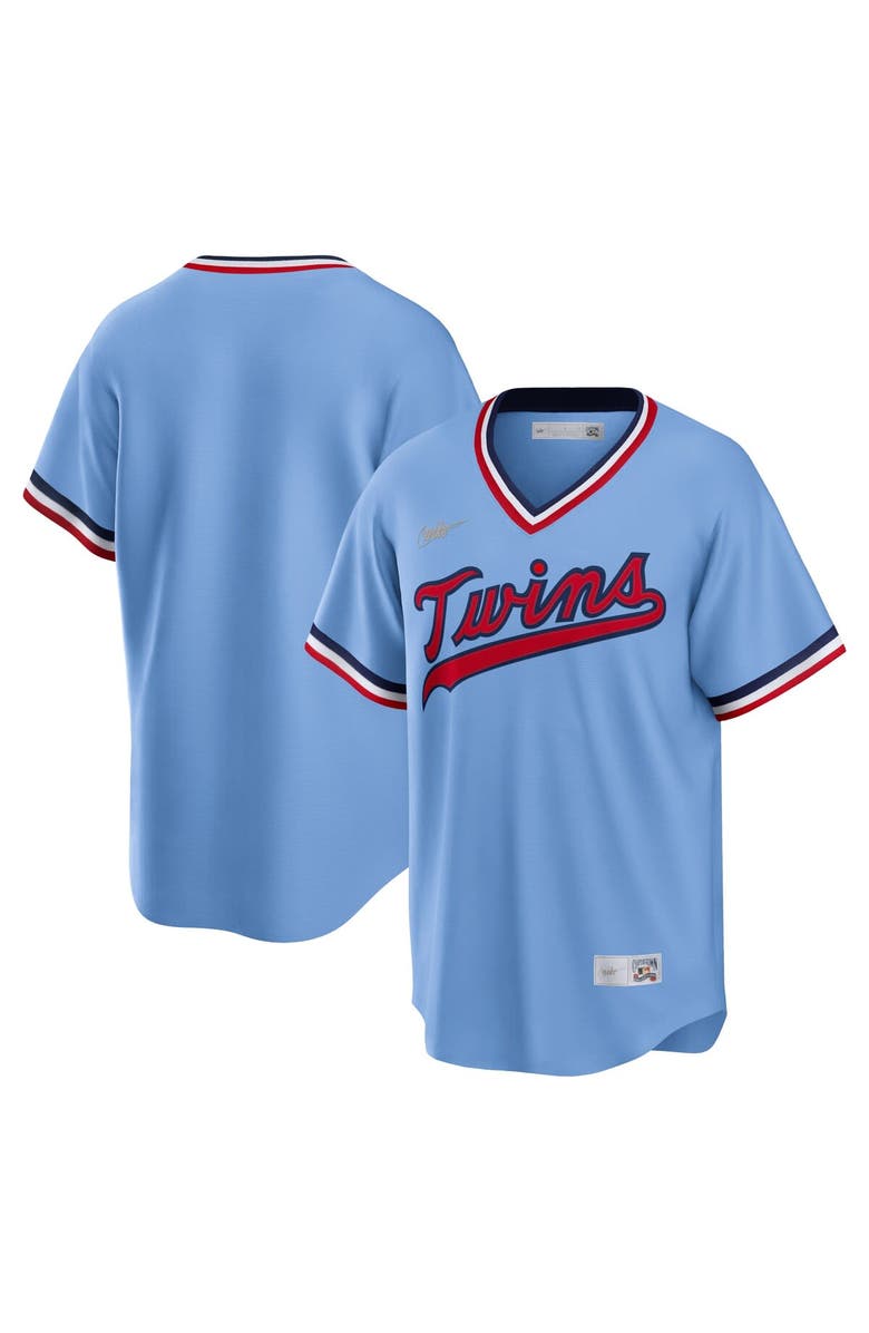 Nike Men's Nike Light Blue Minnesota Twins Road Cooperstown Collection Team Jersey, Main, color, Light Blue
