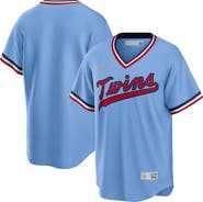 Nike Men's Nike Light Blue Minnesota Twins Road Cooperstown Collection Team Jersey