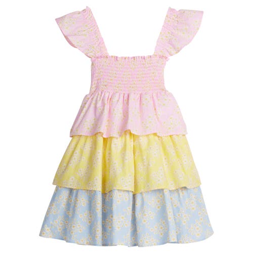 Bisby Kids' Tiered Leelee Dress In Mixed Ditsy Floral