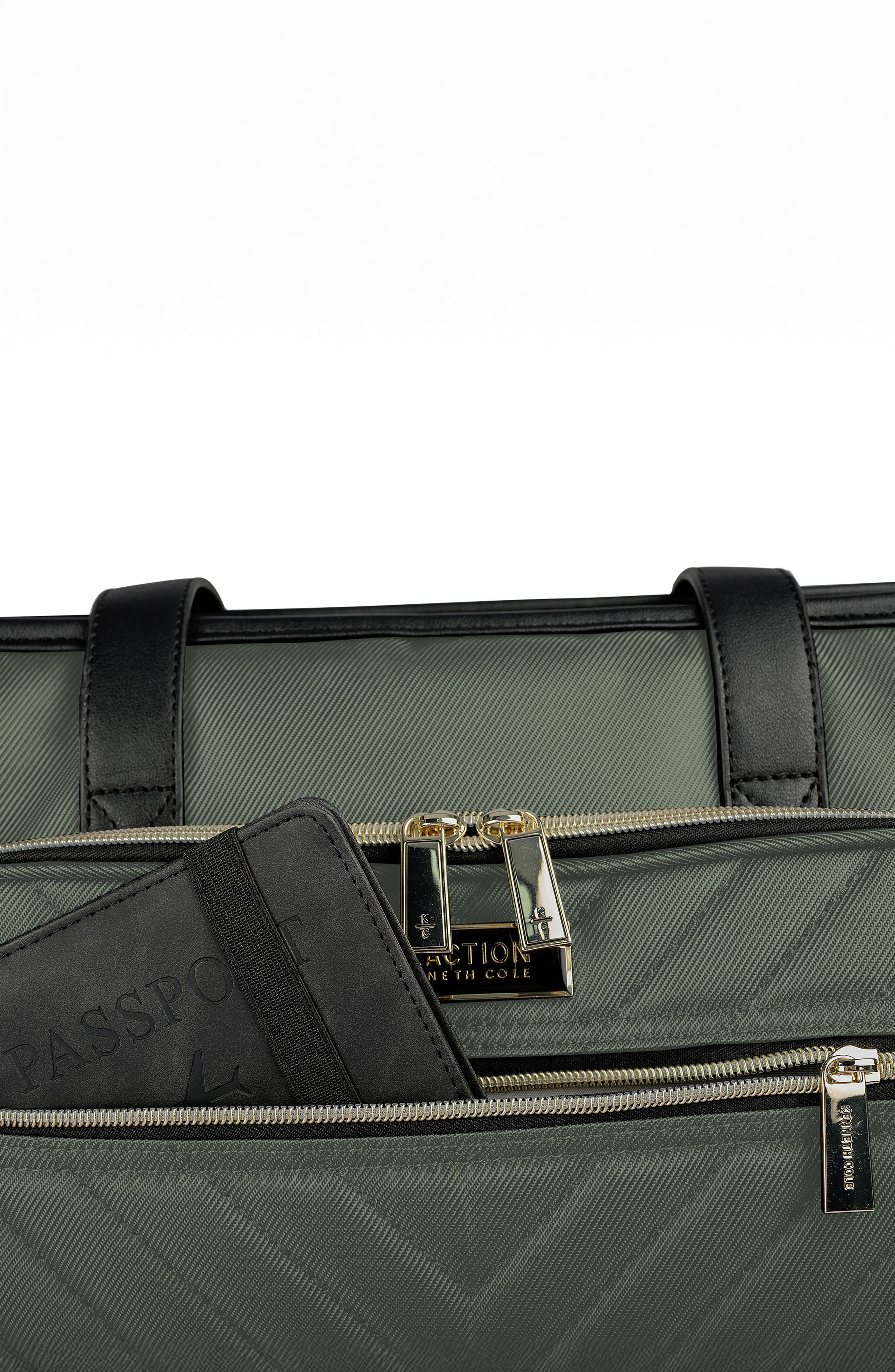 Kenneth Cole Chelsea Chevron Quilted Tote Bag, Alternate, color, Olive