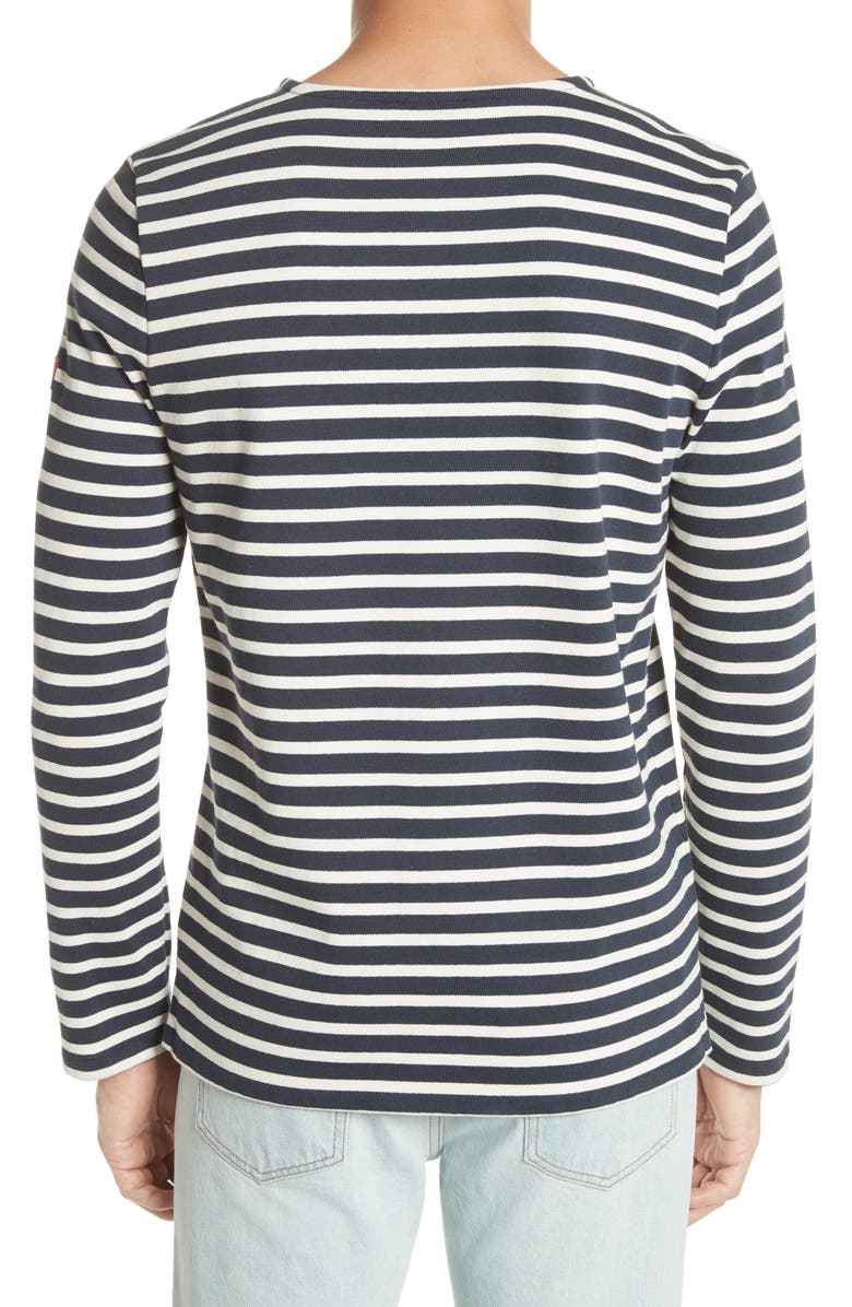 A.P.C. Marinière Matt Stripe Long Sleeve T-Shirt, Alternate, color, 