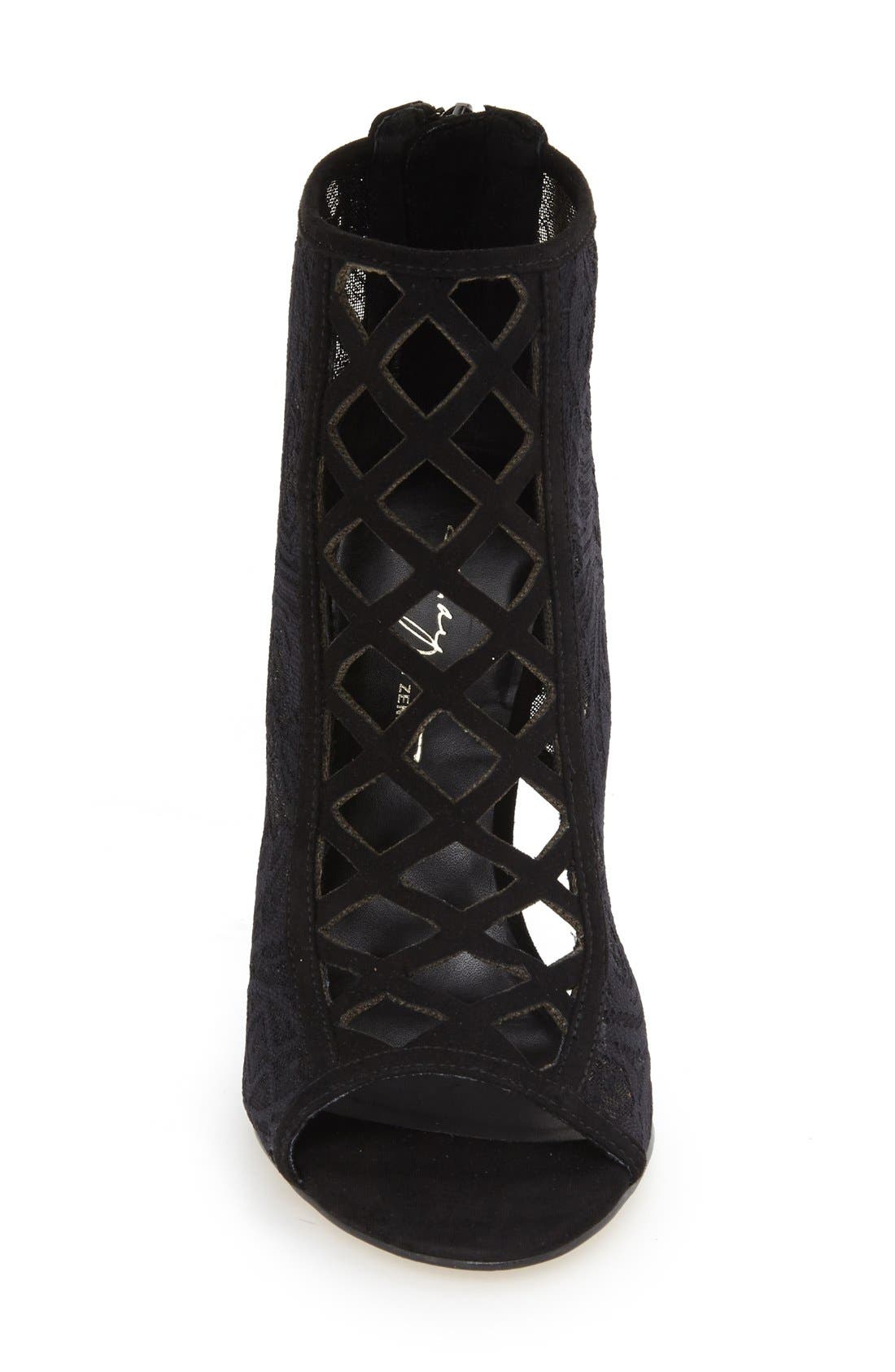 Daya by Zendaya 'Angus' Lace Open Toe Bootie, Alternate, color, 