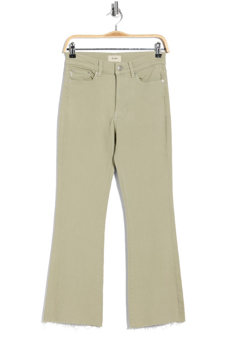 Bridget Instasculpt™ High Rise Raw Hem Bootcut Jeans, Alternate, color, DRIED SAGE