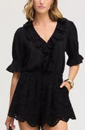 Sam Edelman Flounce Ruffle Cotton Top