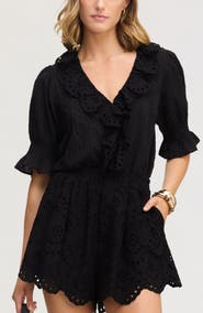 Sam Edelman Flounce Ruffle Cotton Top