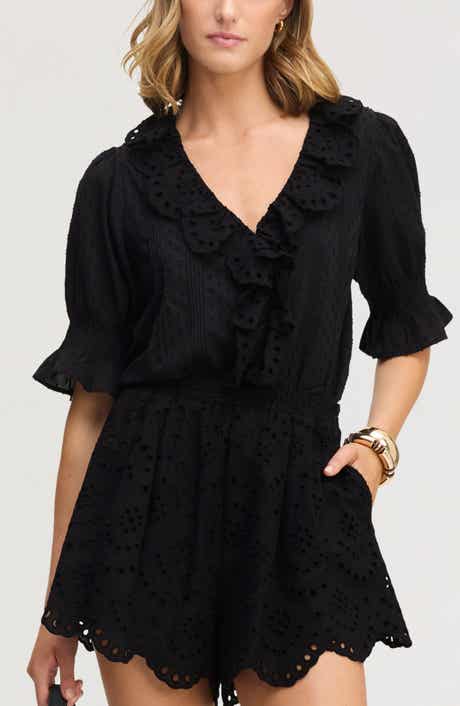 Flounce Ruffle Cotton Top