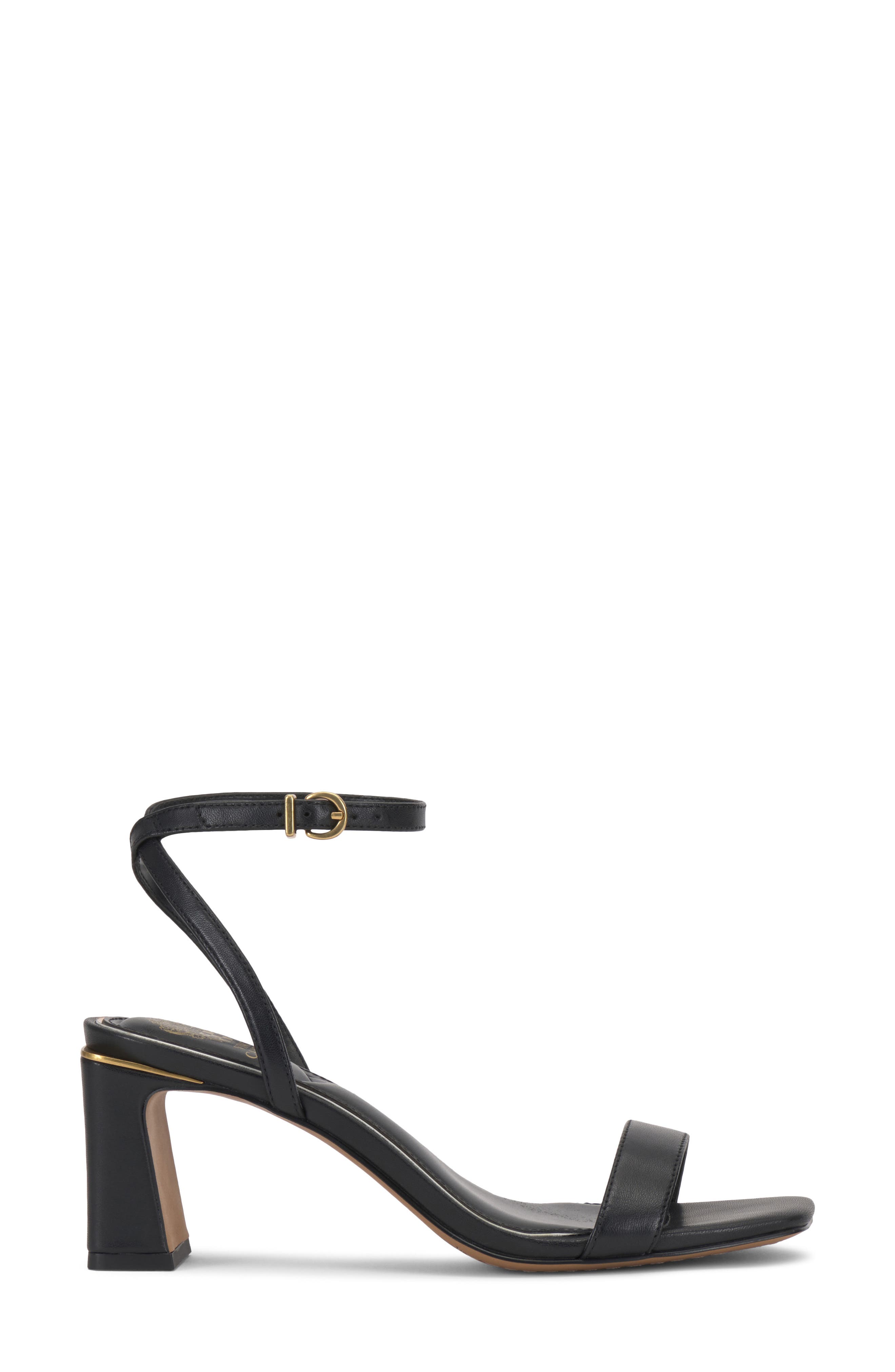 Vince Camuto Hamda Ankle Strap Sandal, Alternate, color, Black