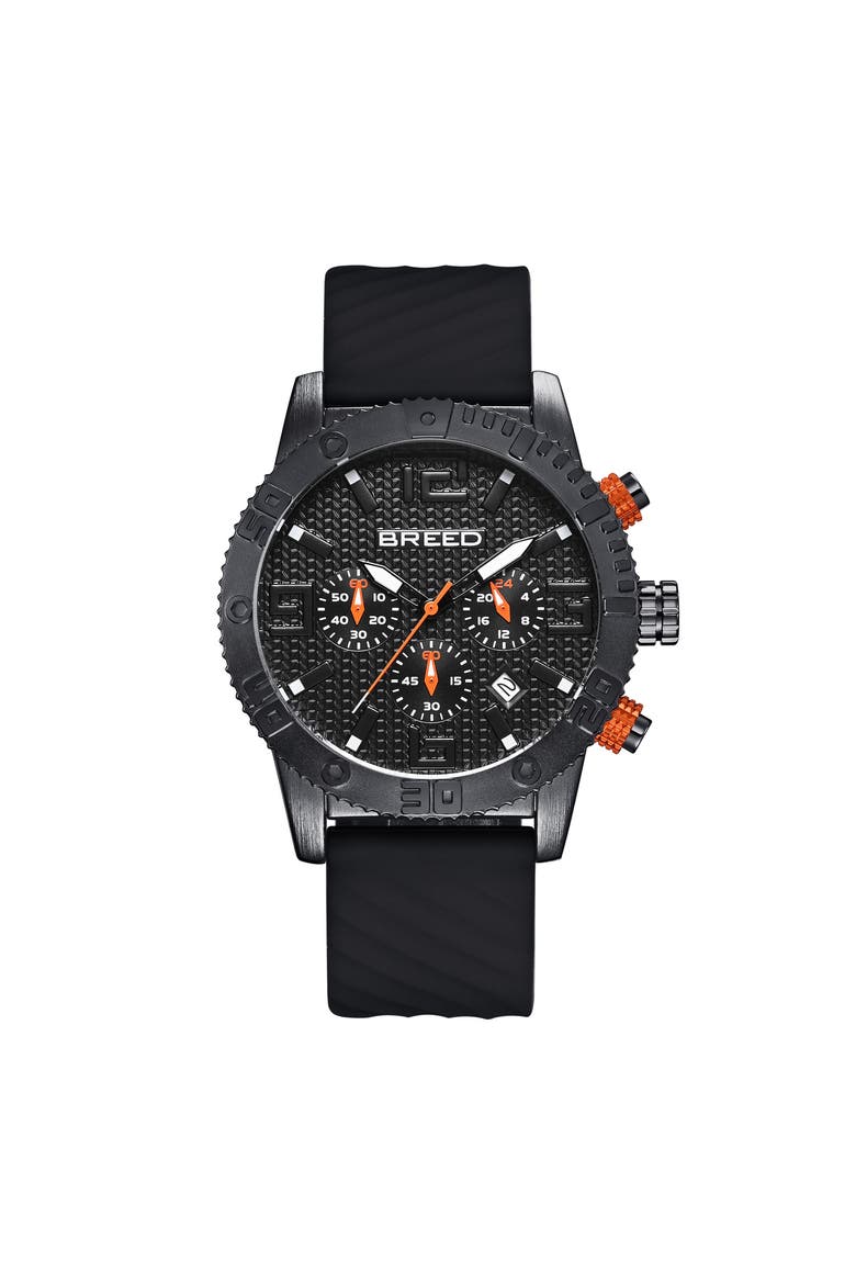 Double Agent Chronograph Watch with Date, Main, color, Black