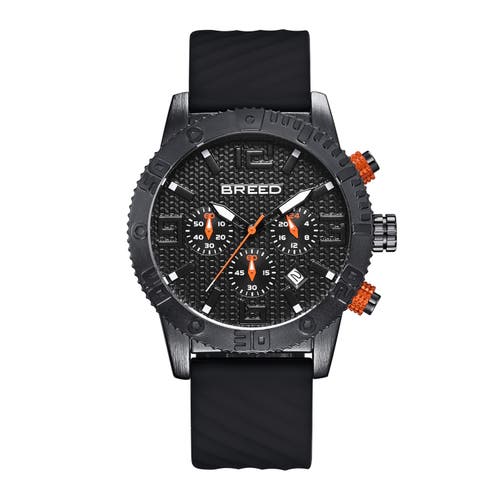 BREED Double Agent Chronograph Watch with Date in Black  product