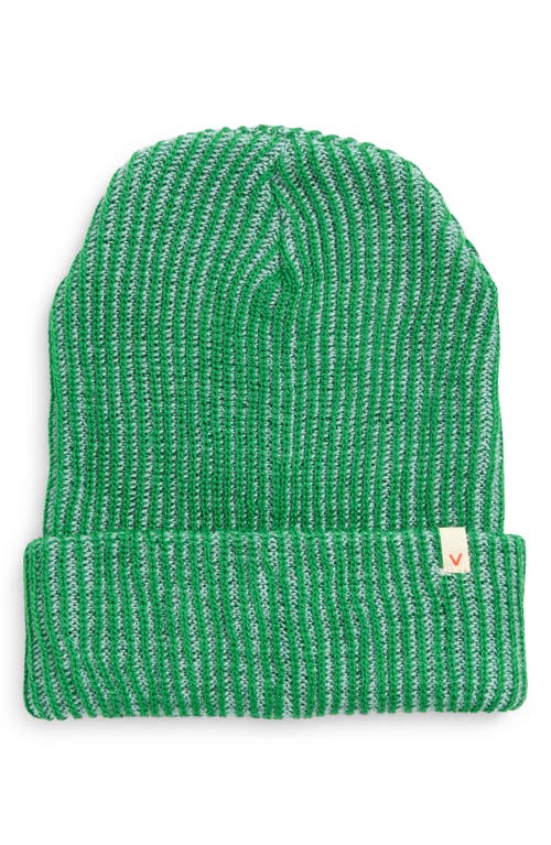 Verloop Rib Beanie In Green