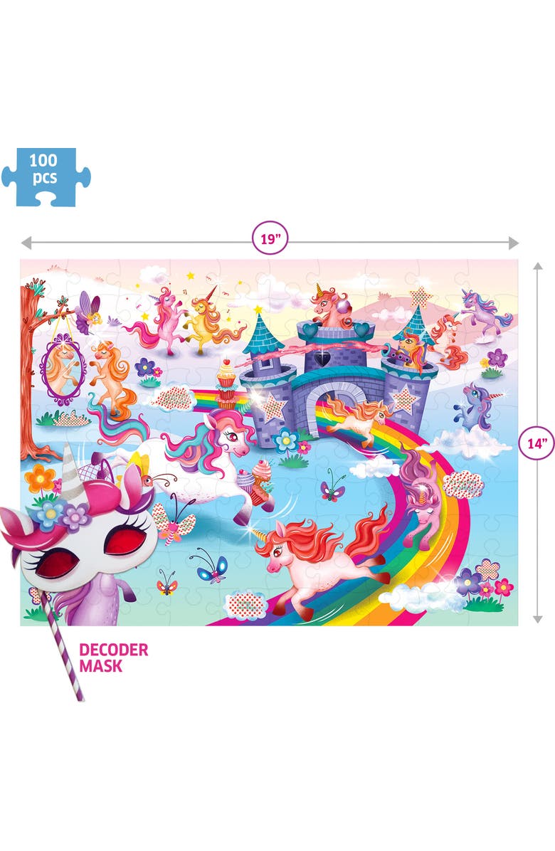 Chalk & Chuckles Unicorn puzzle, Alternate, color, NO COLOR