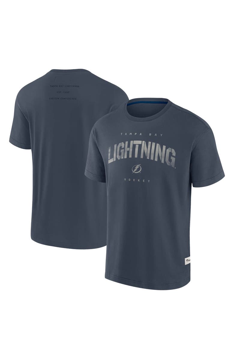 FANATICS Men's Fanatics Navy Tampa Bay Lightning Elements Weathered Tonal Future Ground T-Shirt, Main, color, Navy