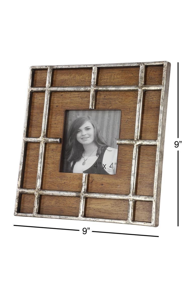 Brown Wood Industrial Photo Frame, Alternate, color, BROWN