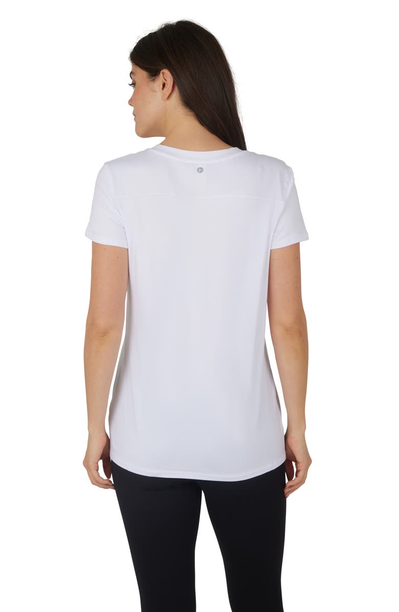 90 DEGREE BY REFLEX City View 2-Pack High-Low T-Shirts, Alternate, color, Heather Gray Dawn/ White