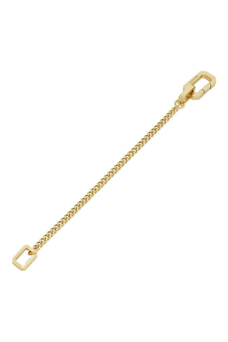 Hexagon Link Curb Chain Bracelet, Alternate, color, GOLD