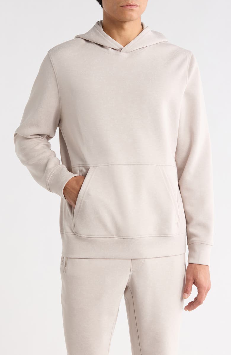 90 DEGREE BY REFLEX Printed Keep Moving Scuba Hoodie, Main, color, Printed Shadow Rock