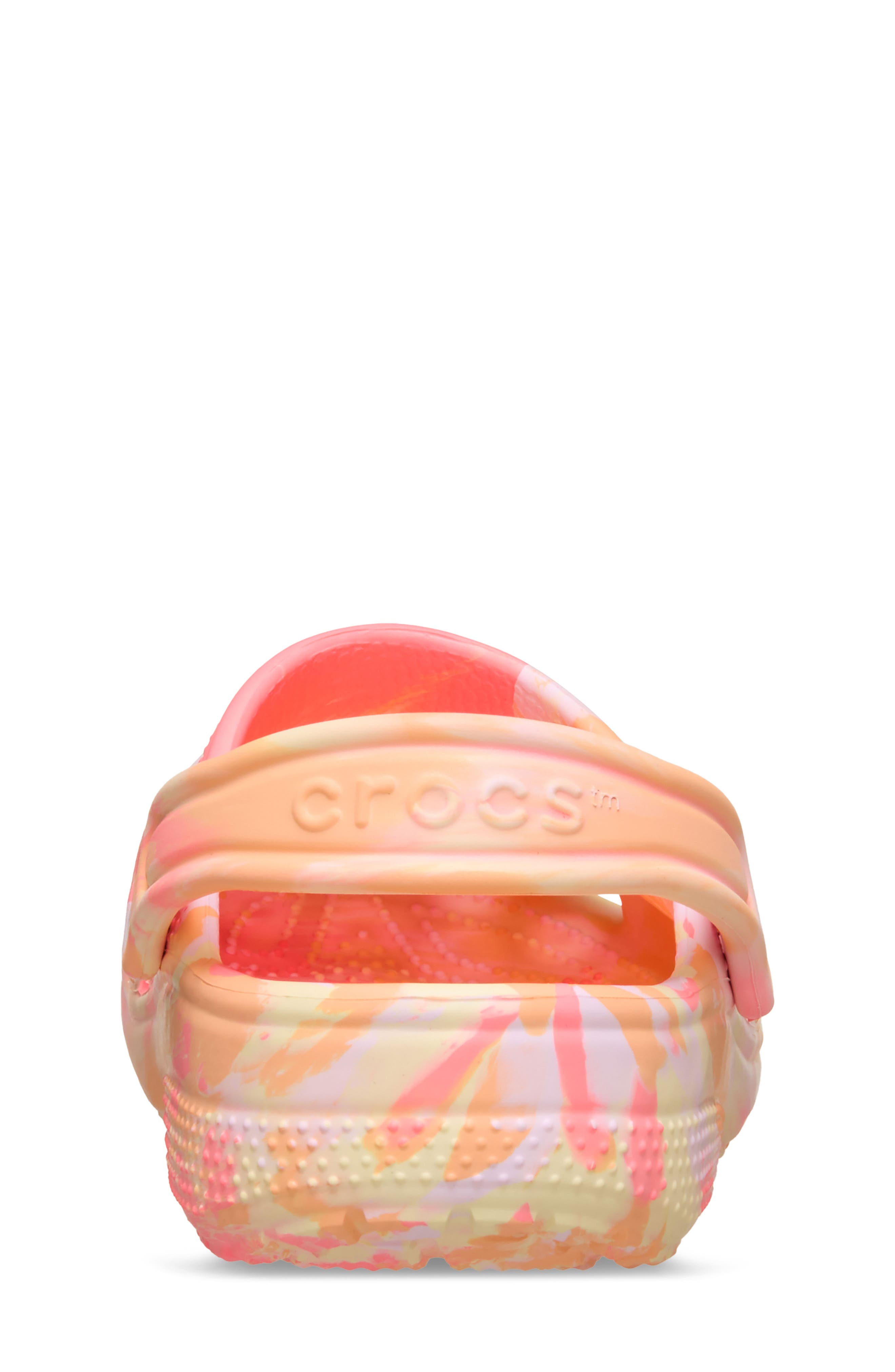 Kids' Classic Marbled Clog, Alternate, color, GUAVA/ MULTI