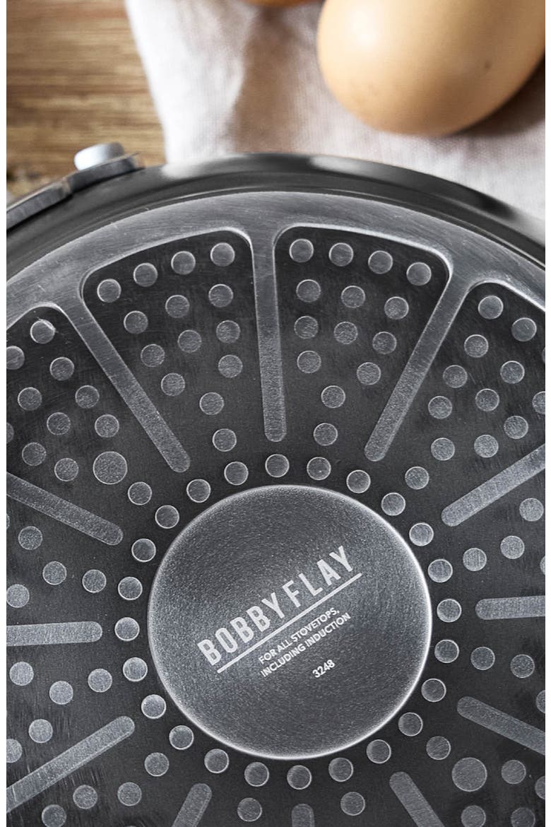 x Bobby Flay Professional Ceramic Nonstick 4.5-Quart Sauté Pan with Lid, Alternate, color, GRAPHITE