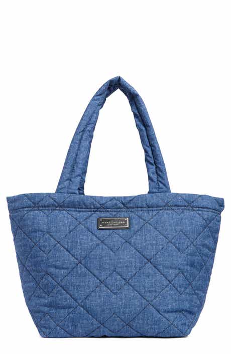 Marc Jacobs Medium Quilted Denim Effect Nylon Tote