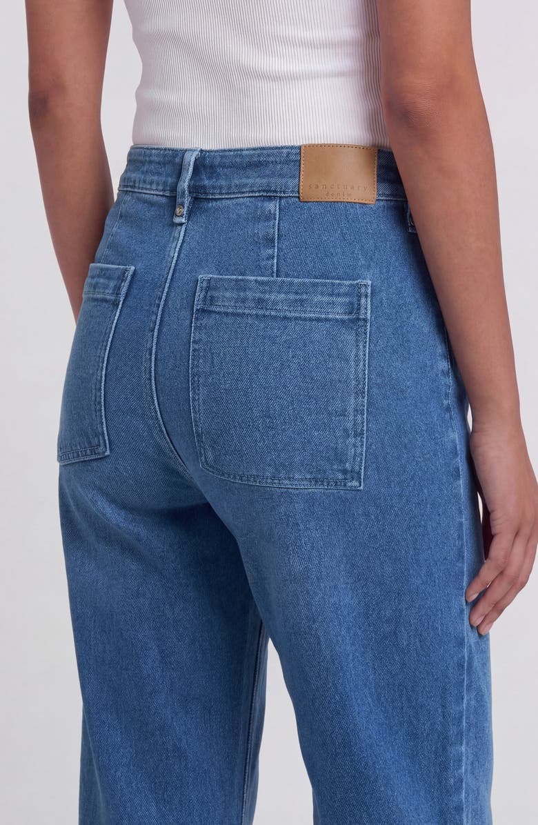 Sanctuary Denim Nixie Midrise Slim Straight Jeans, Alternate, color, Medium Wash