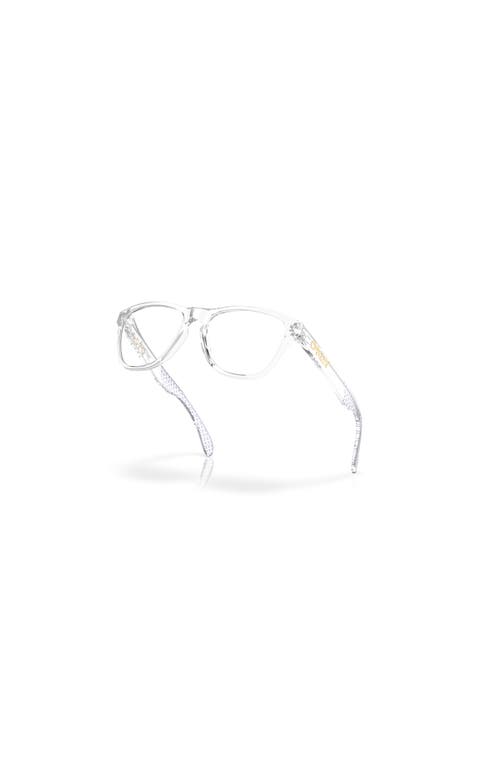 Oakley 48mm Round Optical Glasses In Transparent