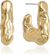 Ettika Liquid Metal Hoop Earrings
