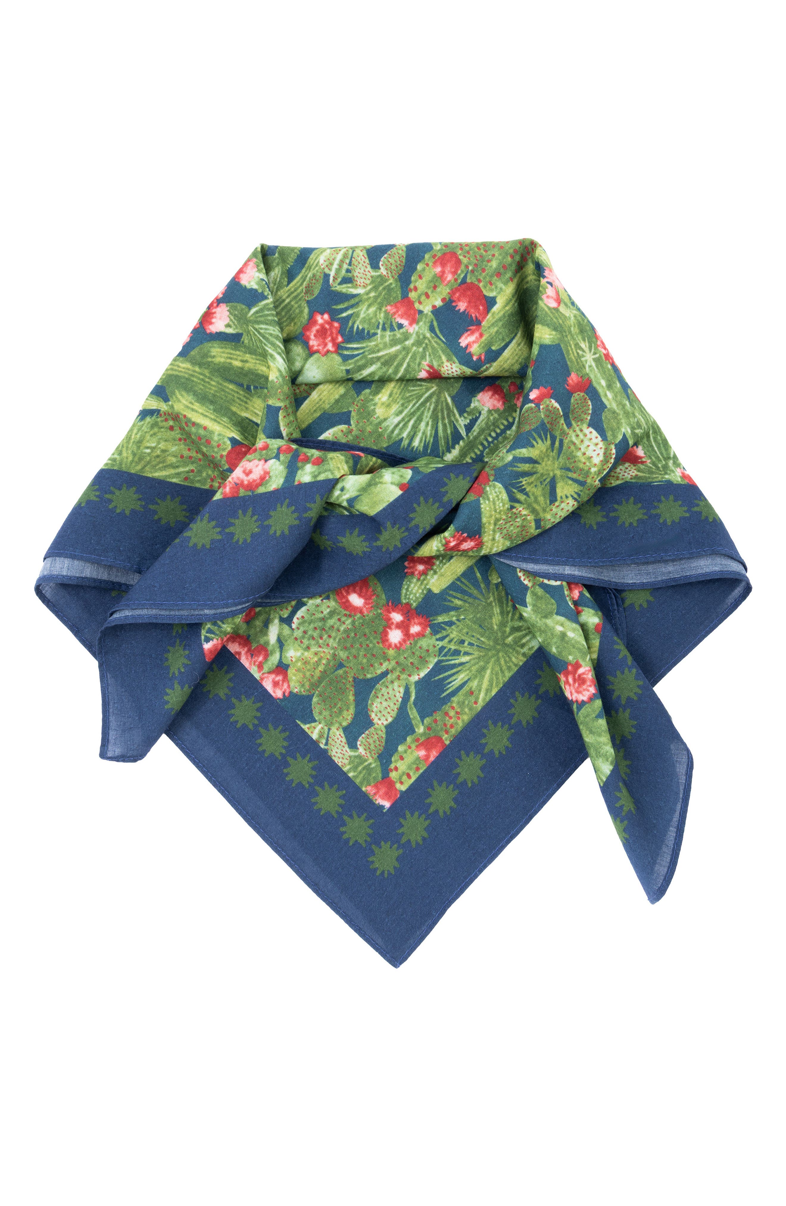 SAACHI Floral Border Square Bandana (Women) | Nordstromrack