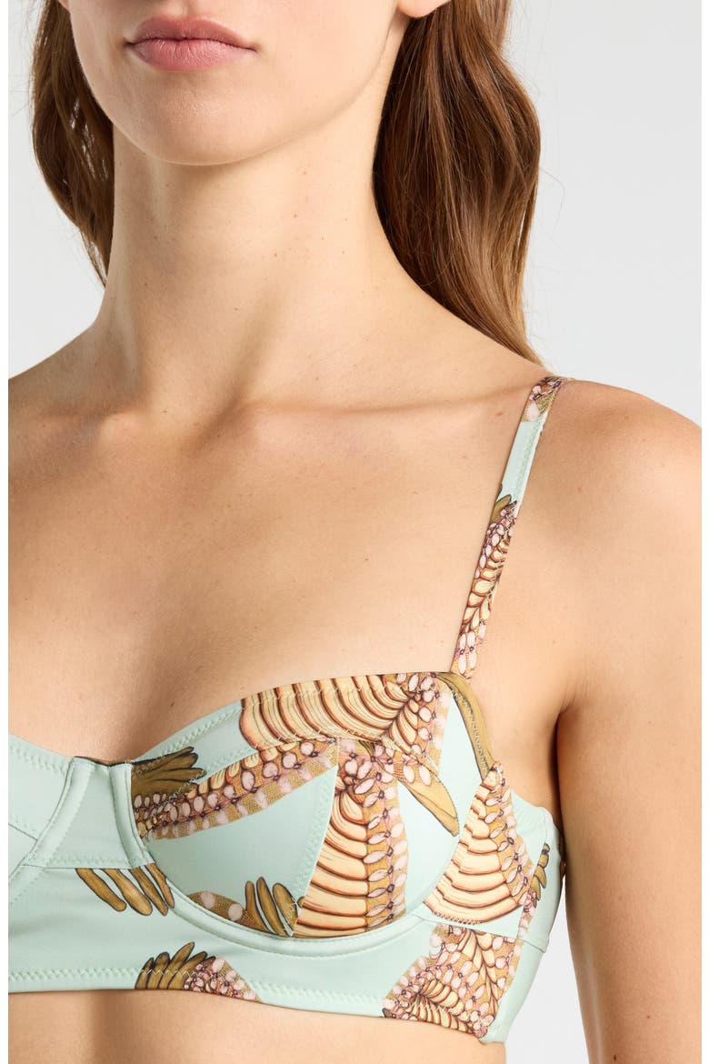 Zahara Bra Cup Bikini Top, Alternate, color, WATER BLOSSOMS