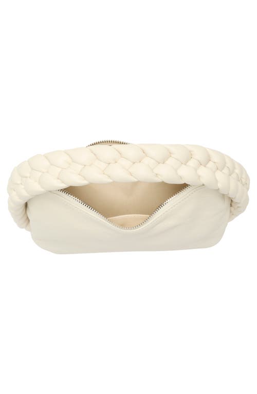 Dolce Vita Braided Handle Crossbody Bag In White