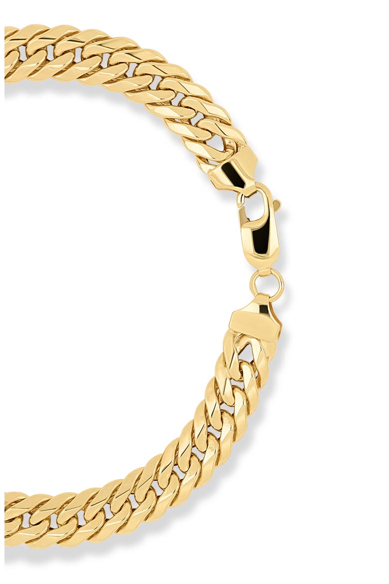 14k Gold Cuban Link Bracelet, Alternate, color, 14KY