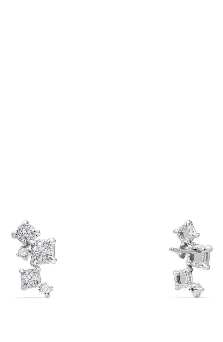 David Yurman Petite Châtelaine Climber Earrings in 18K Gold with Diamonds, Alternate, color, 